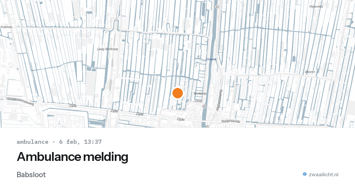 Ambulance melding — 6 feb 2026