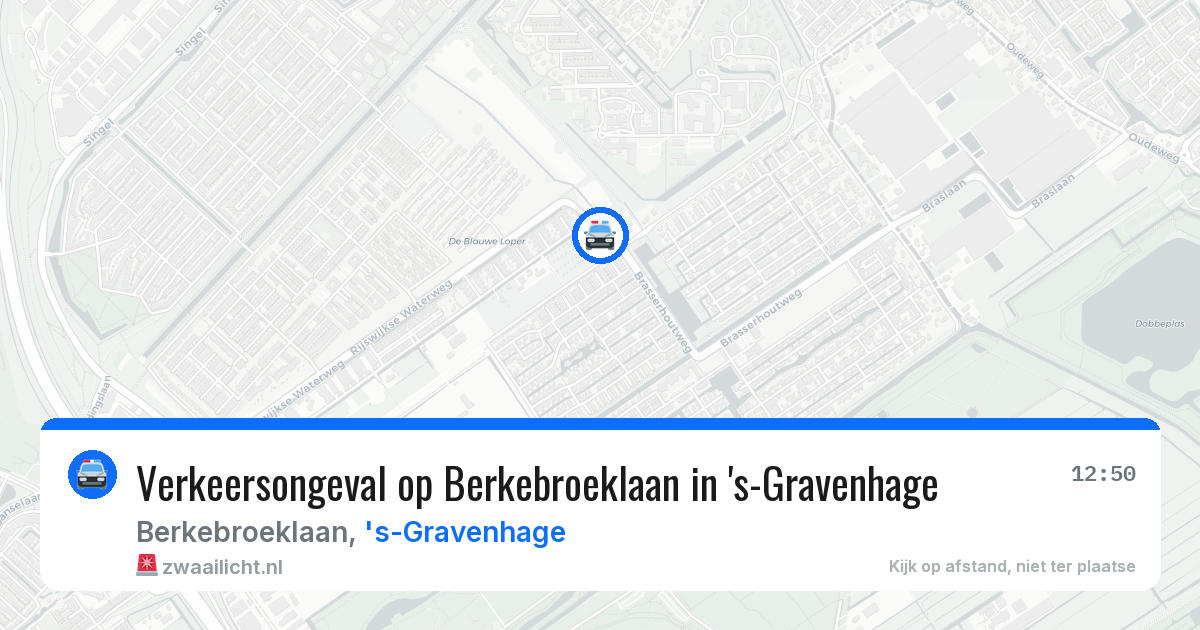Verkeersongeval op Berkebroeklaan in 's-Gravenhage — 18 mei 2026