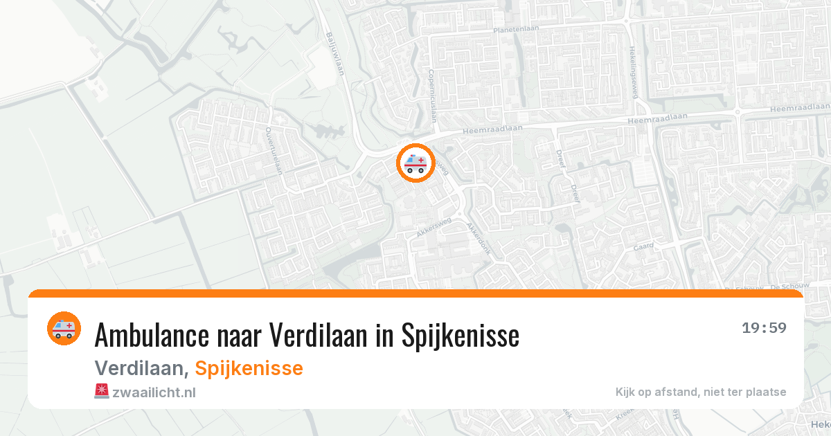 Ambulance naar Verdilaan in Spijkenisse — 8 jun 2026