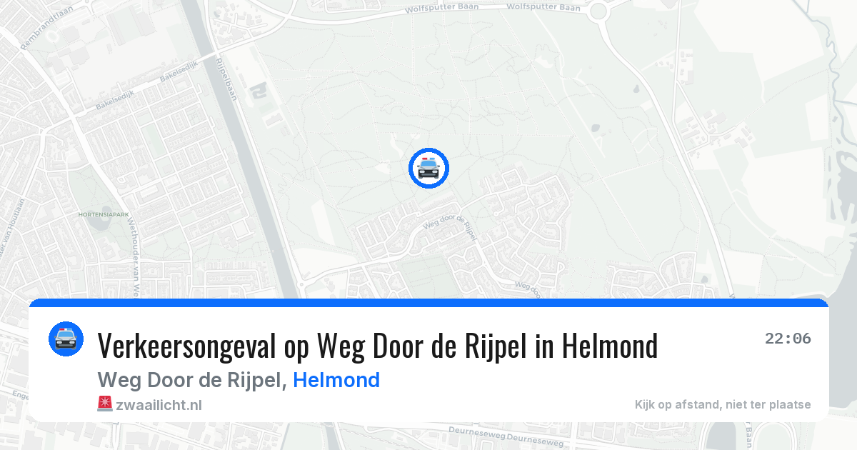 Verkeersongeval op Weg Door de Rijpel in Helmond — 9 jun 2026