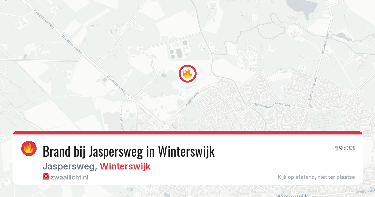 Brand bij Jaspersweg in Winterswijk — 29 mei 2026