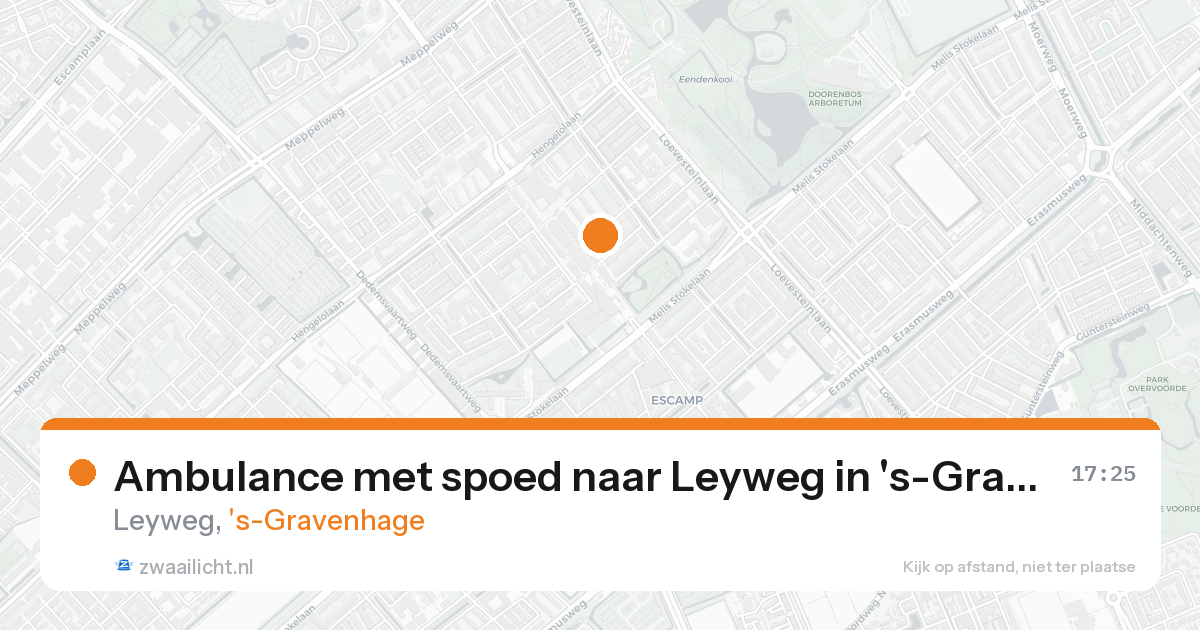 Ambulance met spoed naar Leyweg in 's-Gravenhage — 30 jan 2026