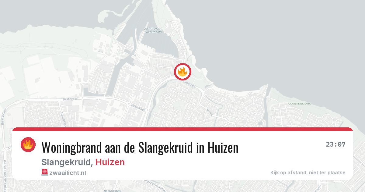 Woningbrand aan de Slangekruid in Huizen — 13 feb 2026