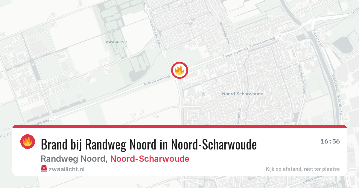 Brand bij Randweg Noord in Noord-Scharwoude — 4 jul 2026