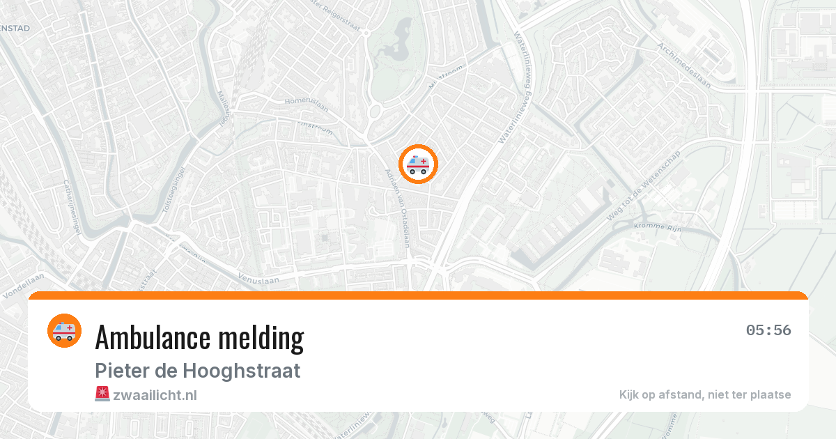 Ambulance melding — 17 mei 2026