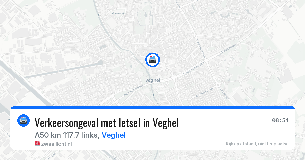 Verkeersongeval met letsel in Veghel — 9 jun 2026