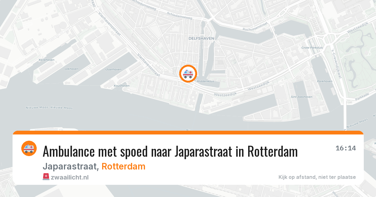 Ambulance met spoed naar Japarastraat in Rotterdam — 6 apr 2026