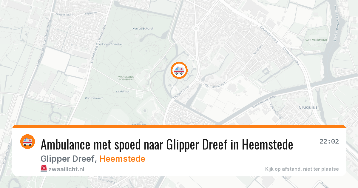 Ambulance met spoed naar Glipper Dreef in Heemstede — 31 jul 2026