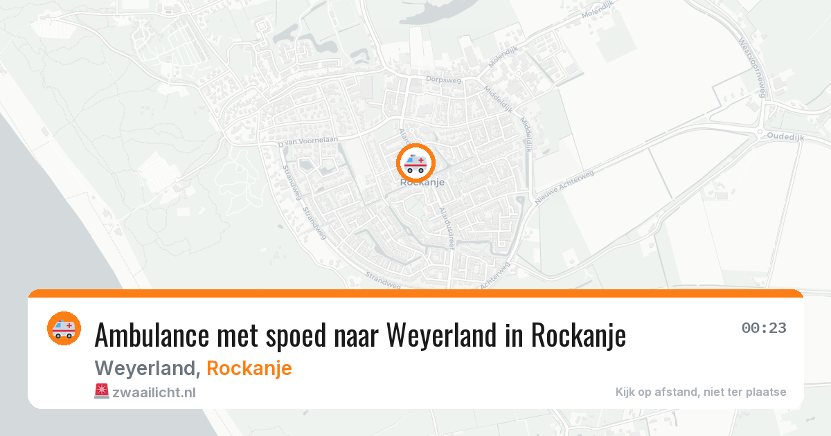 Ambulance met spoed naar Weyerland in Rockanje — 28 jan 2026