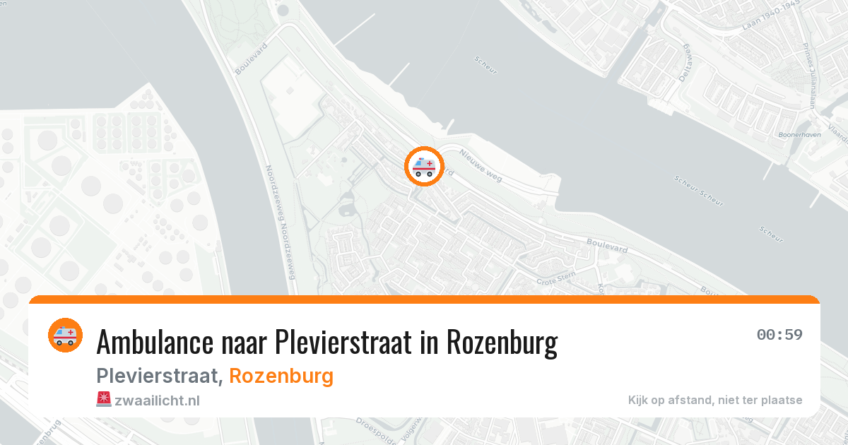 Ambulance naar Plevierstraat in Rozenburg — 13 apr 2026