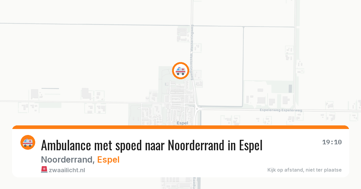 Ambulance met spoed naar Noorderrand in Espel — 1 jul 2026