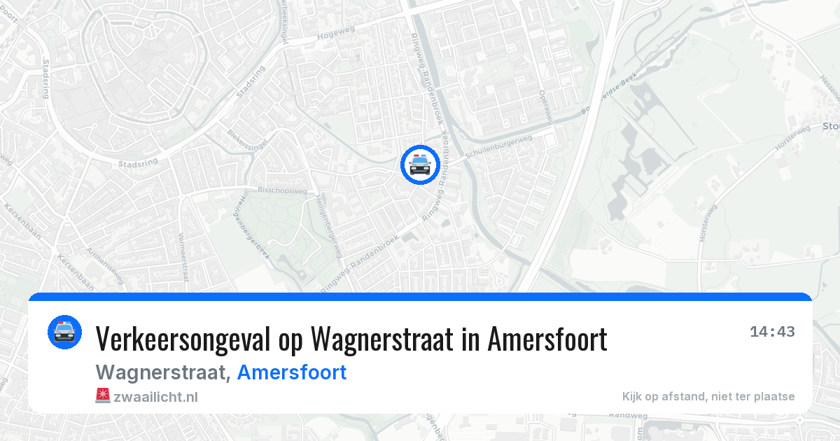 Verkeersongeval op Wagnerstraat in Amersfoort — 9 jul 2026