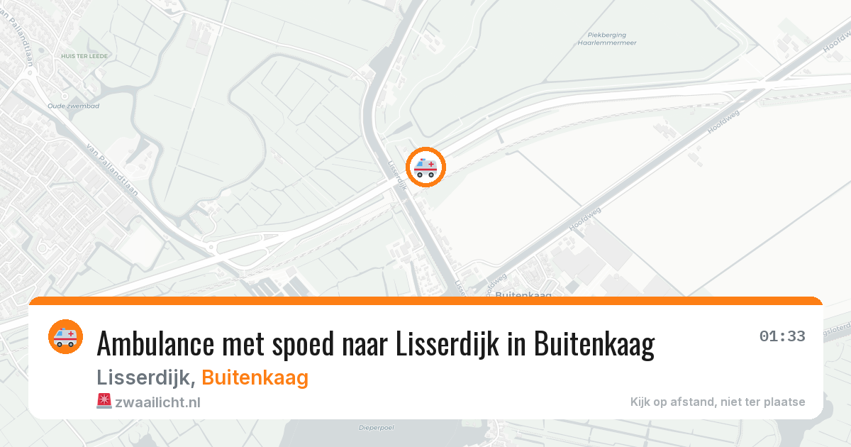 Ambulance met spoed naar Lisserdijk in Buitenkaag — 28 mei 2026