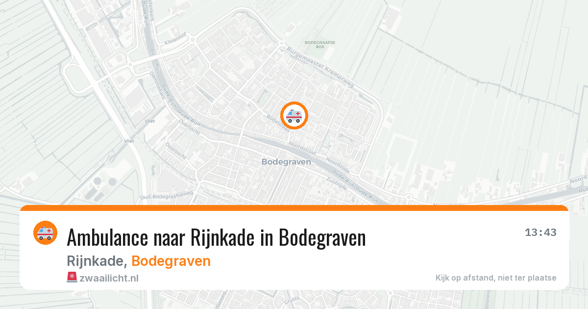 Ambulance naar Rijnkade in Bodegraven — 6 jul 2026