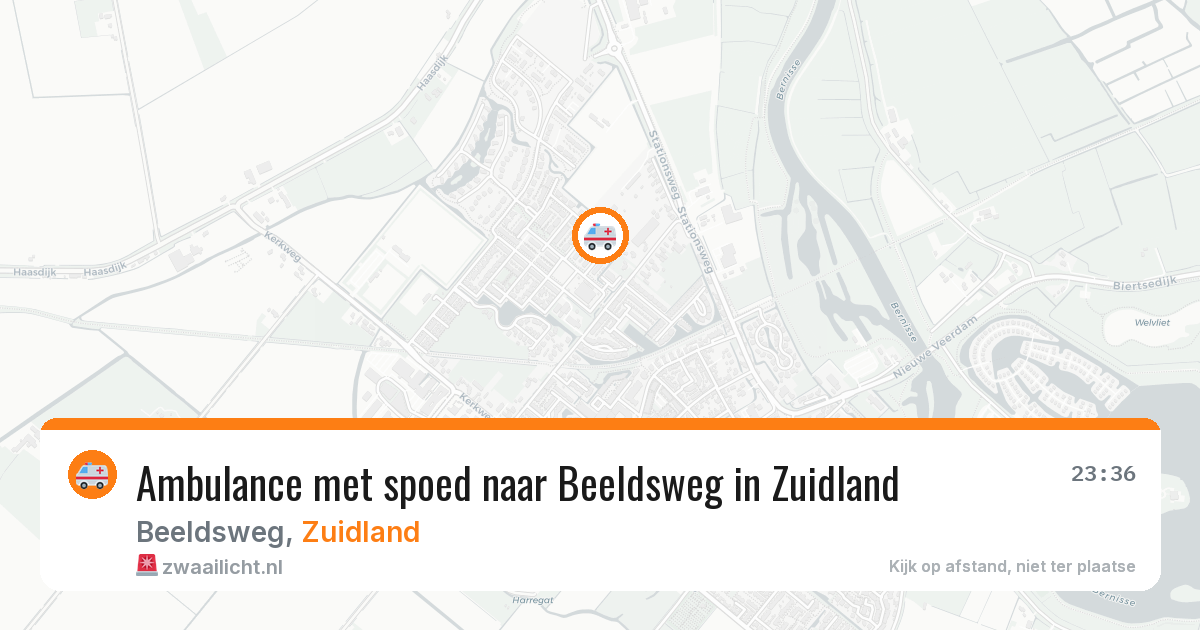Ambulance met spoed naar Beeldsweg in Zuidland — 11 jul 2026
