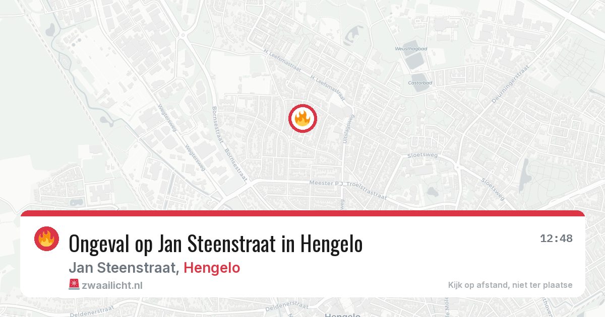 Ongeval op Jan Steenstraat in Hengelo — 22 jun 2026