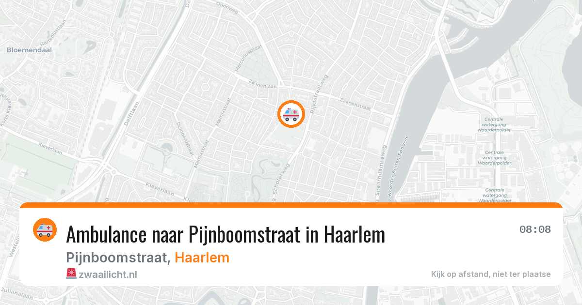 Ambulance naar Pijnboomstraat in Haarlem — 29 jul 2026