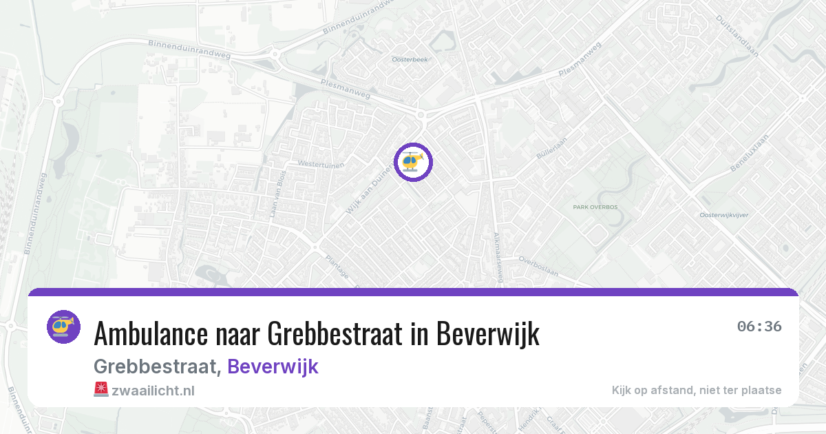 Ambulance naar Grebbestraat in Beverwijk — 5 mrt 2026