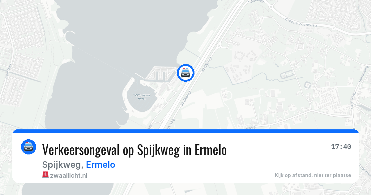 Verkeersongeval op Spijkweg in Ermelo — 22 mrt 2026