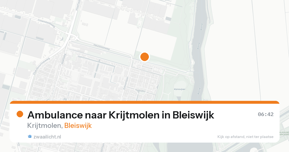 Ambulance naar Krijtmolen in Bleiswijk — 31 jan 2026