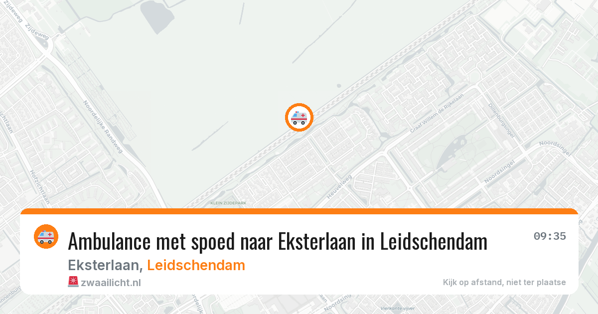 Ambulance met spoed naar Eksterlaan in Leidschendam — 2 aug 2026