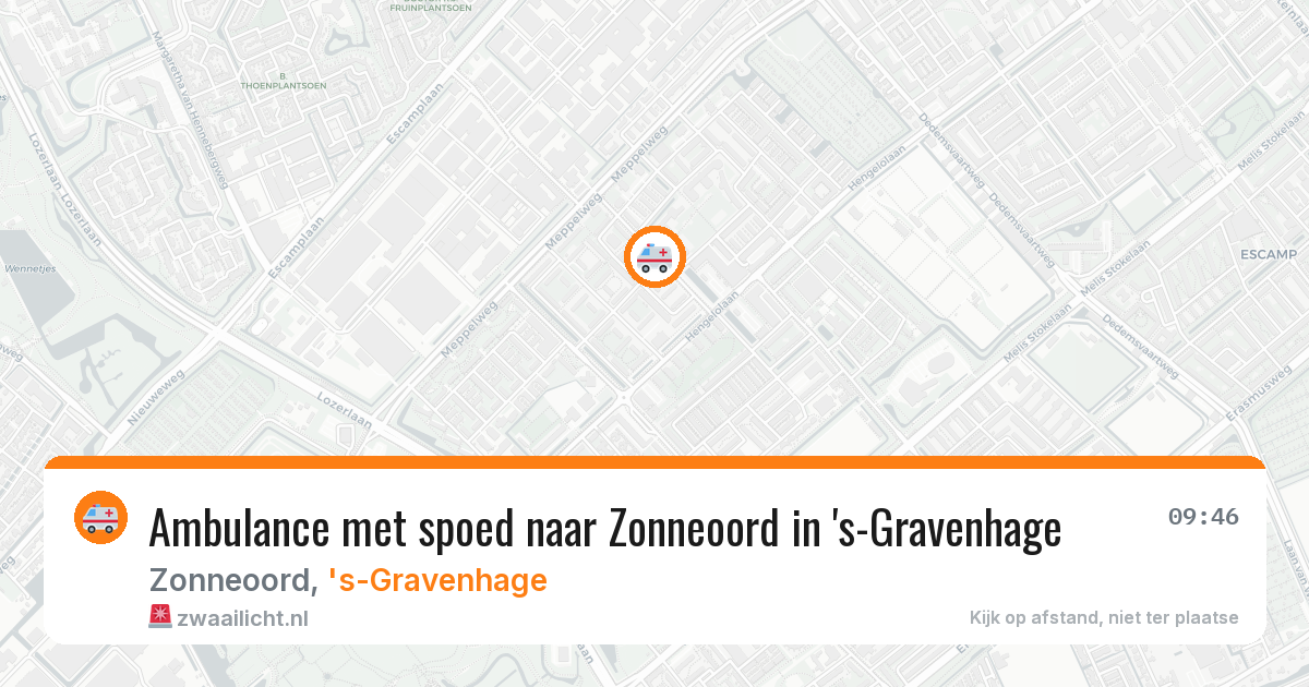 Ambulance met spoed naar Zonneoord in 's-Gravenhage — 26 feb 2026