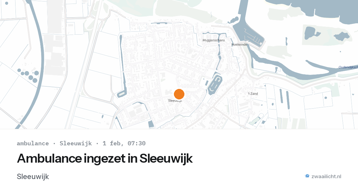 Ambulance ingezet in Sleeuwijk — 1 feb 2026