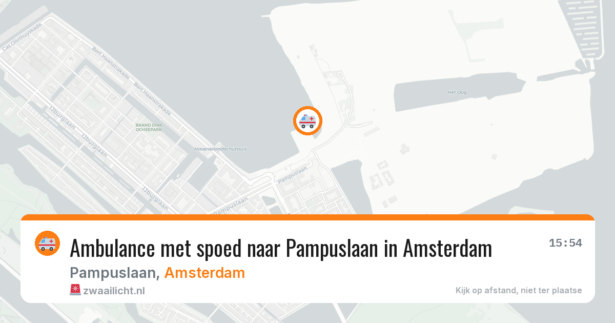 Ambulance met spoed naar Pampuslaan in Amsterdam — 9 jun 2026