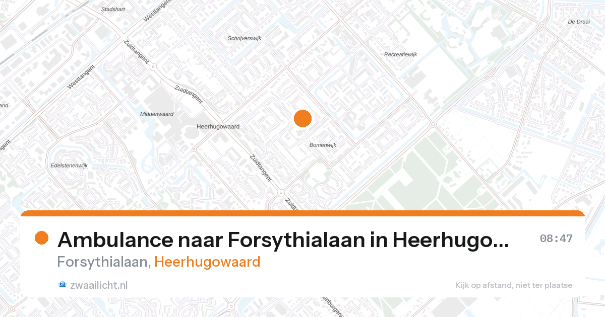 Ambulance naar Forsythialaan in Heerhugowaard — 19 jul 2026