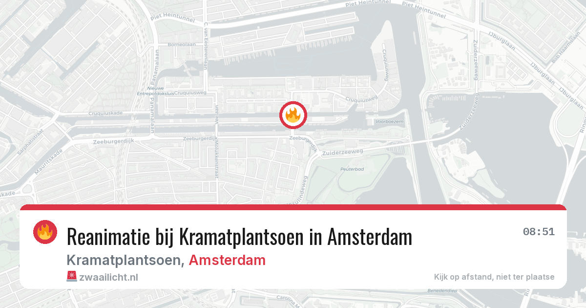 Reanimatie bij Kramatplantsoen in Amsterdam — 6 jun 2026