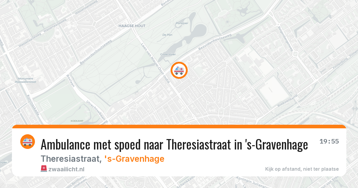 Ambulance met spoed naar Theresiastraat in 's-Gravenhage — 15 jul 2026