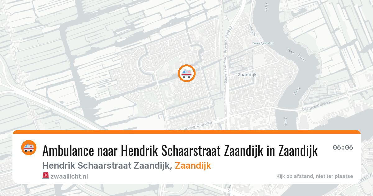 Ambulance naar Hendrik Schaarstraat Zaandijk in Zaandijk — 30 jan 2026