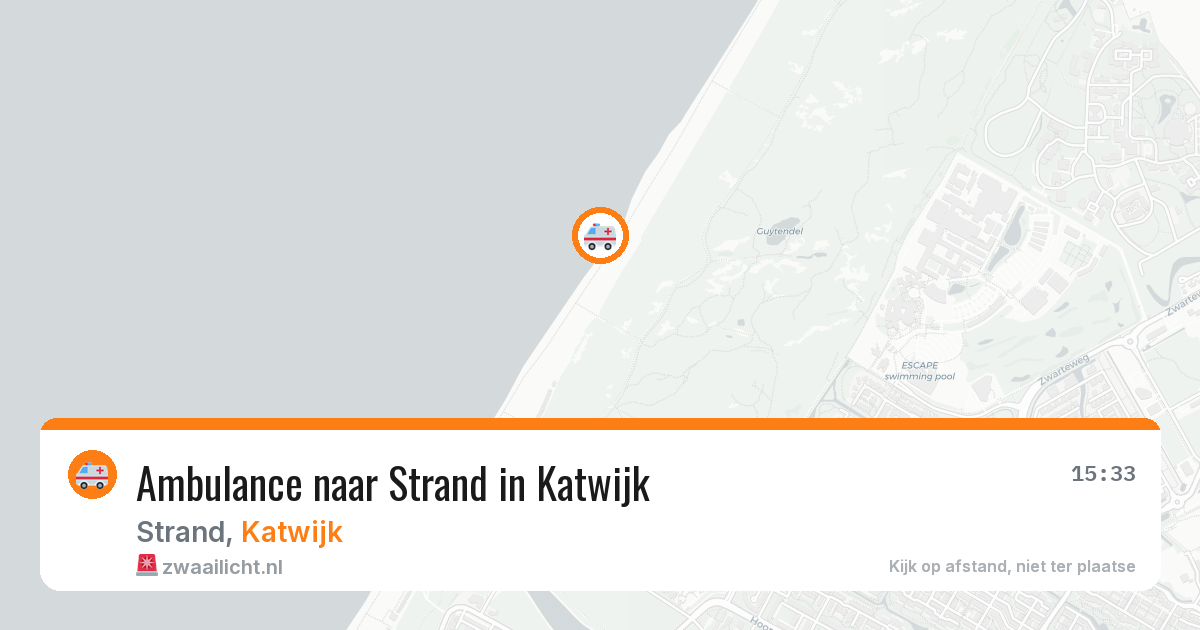 Ambulance naar Strand in Katwijk — 9 aug 2026