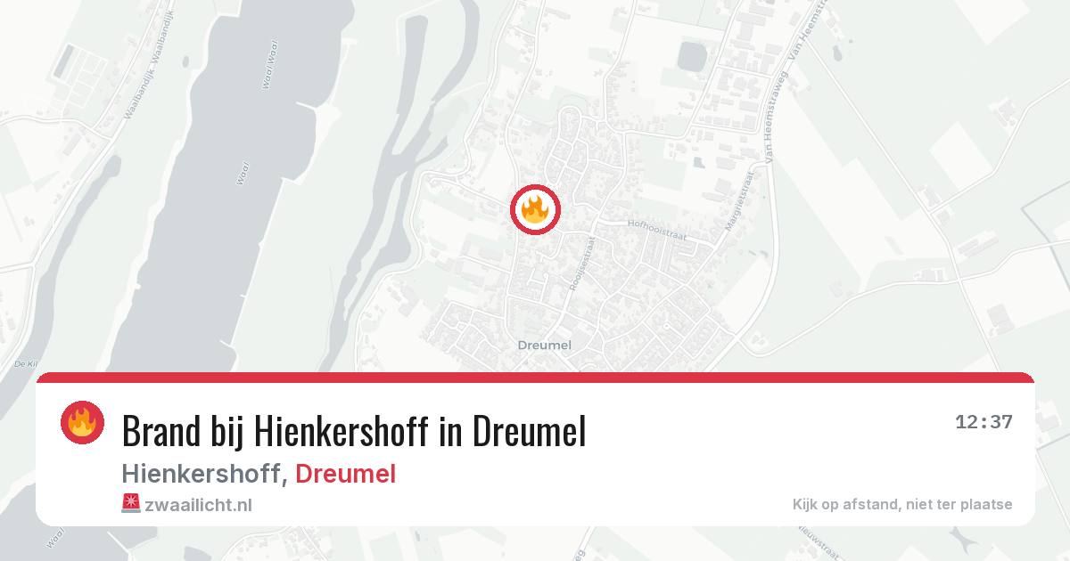 Brand bij Hienkershoff in Dreumel — 15 feb 2026