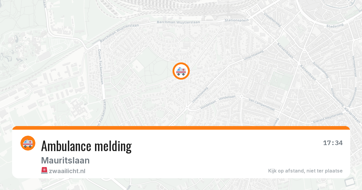 Ambulance melding — 21 mei 2026