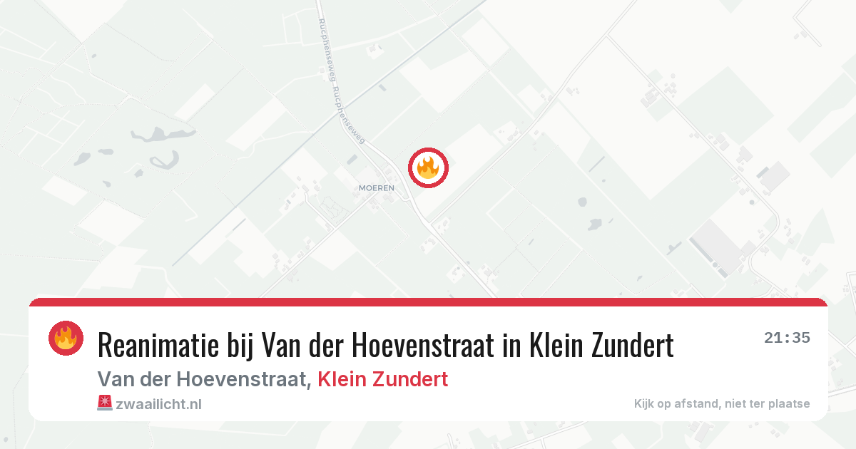 Reanimatie bij Van der Hoevenstraat in Klein Zundert — 29 mrt 2026