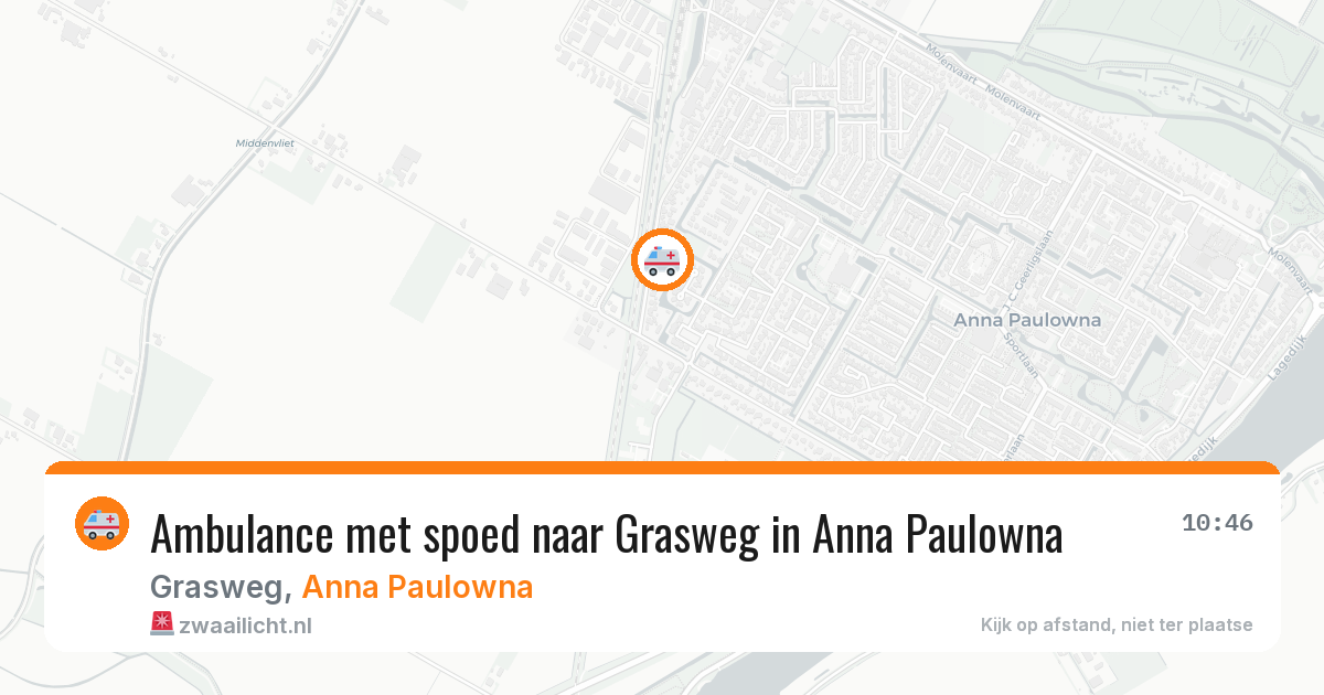Ambulance met spoed naar Grasweg in Anna Paulowna — 27 jan 2026