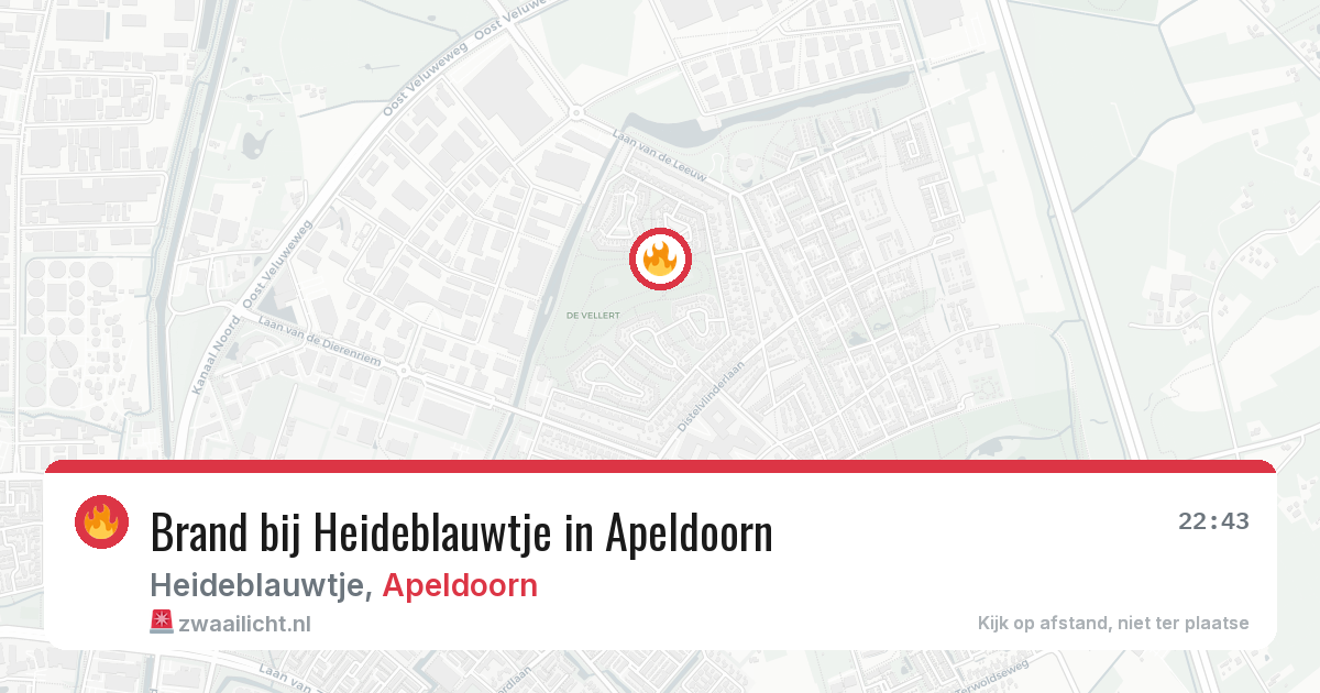 Brand bij Heideblauwtje in Apeldoorn — 10 aug 2026