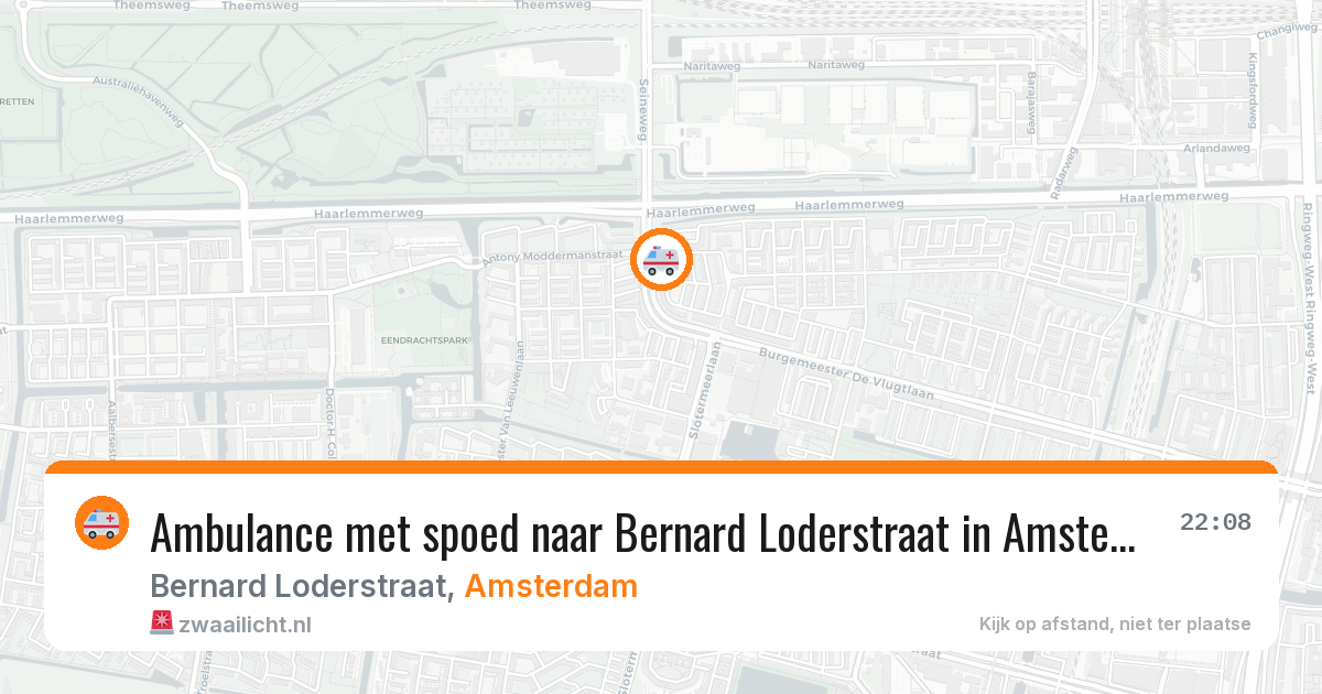 Ambulance met spoed naar Bernard Loderstraat in Amsterdam — 27 jul 2026