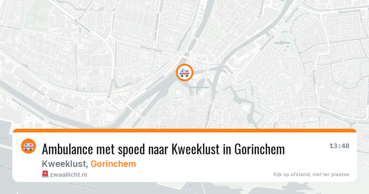 Ambulance met spoed naar Kweeklust in Gorinchem — 19 mrt 2026