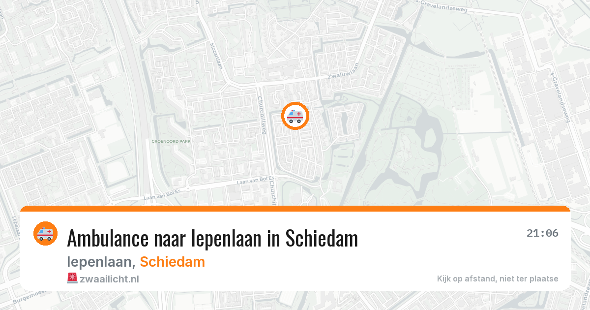 Ambulance naar Iepenlaan in Schiedam — 17 jul 2026