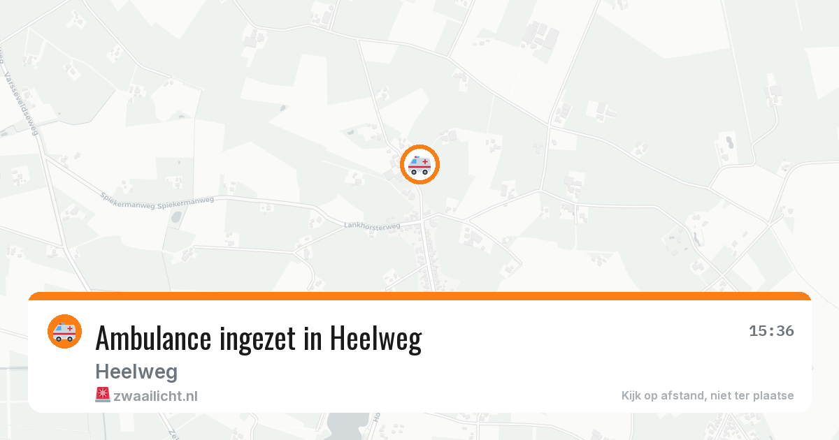 Ambulance ingezet in Heelweg — 8 jun 2026