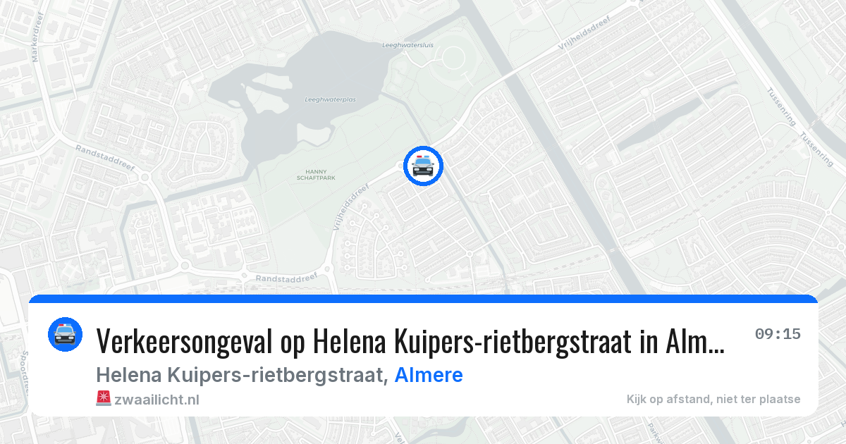 Verkeersongeval op Helena Kuipers-rietbergstraat in Almere — 10 feb 2026