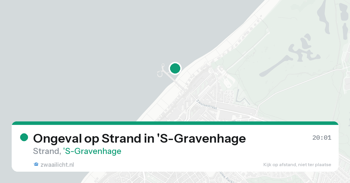 Ongeval op Strand in 'S-Gravenhage — 25 aug 2026
