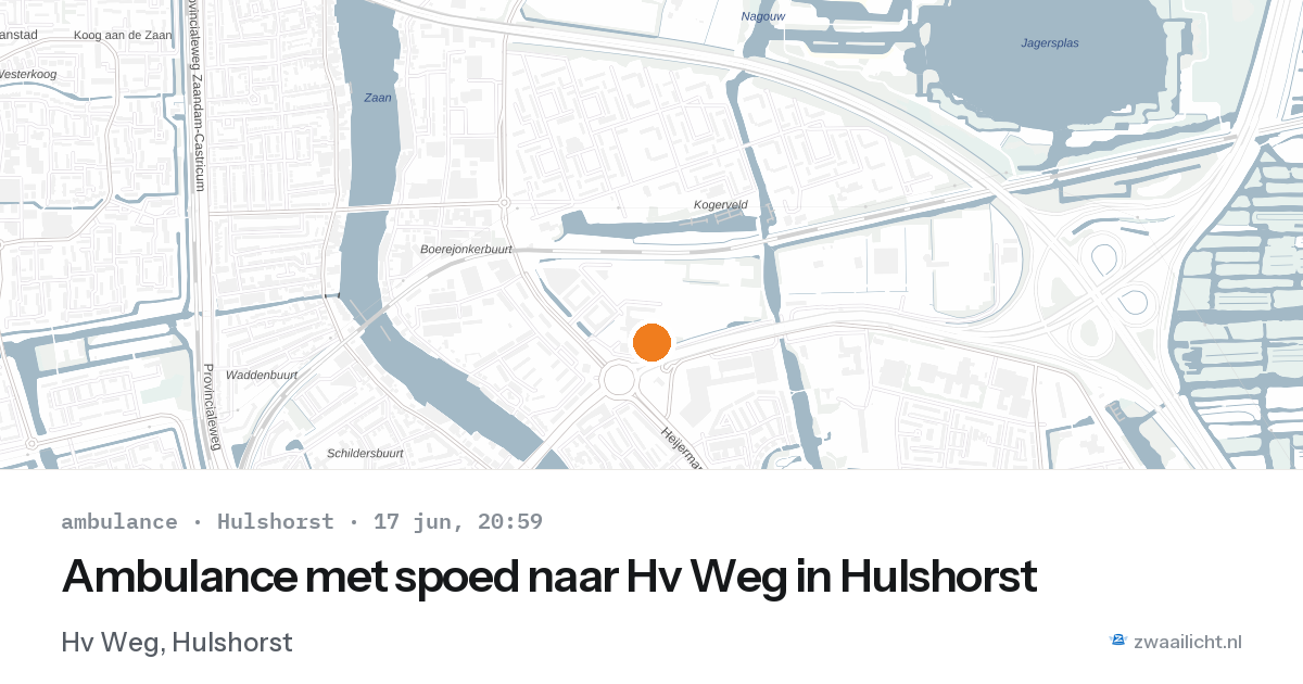 Ambulance met spoed naar Hv Weg in Hulshorst — 17 jun 2026