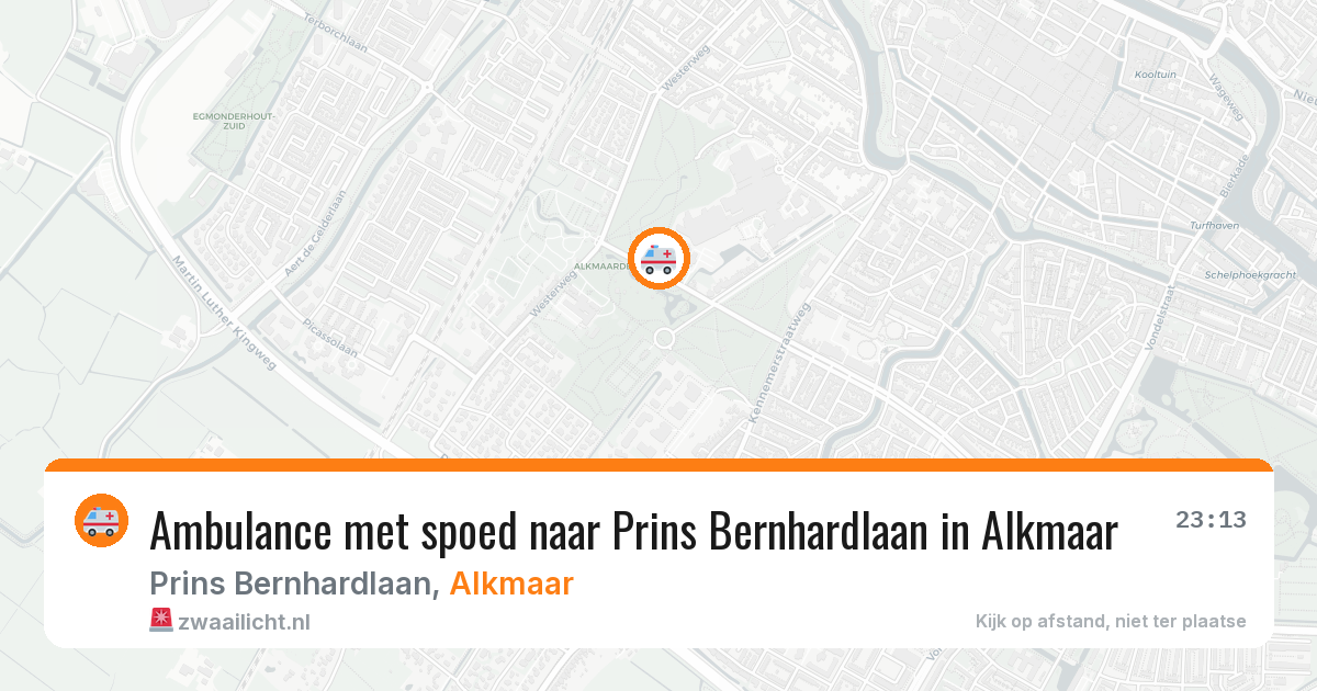 Ambulance met spoed naar Prins Bernhardlaan in Alkmaar — 7 jun 2026