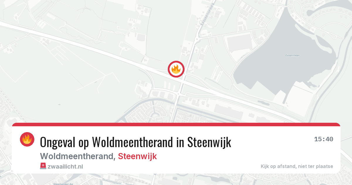 Ongeval op Woldmeentherand in Steenwijk — 22 mrt 2026