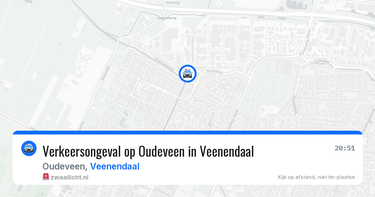 Verkeersongeval op Oudeveen in Veenendaal — 3 jun 2026