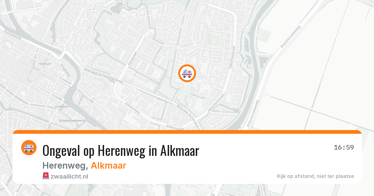 Ongeval op Herenweg in Alkmaar — 12 feb 2026