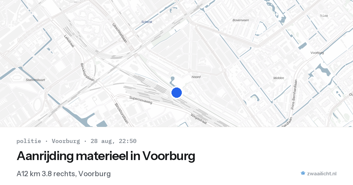 Aanrijding materieel in Voorburg — 28 aug 2026